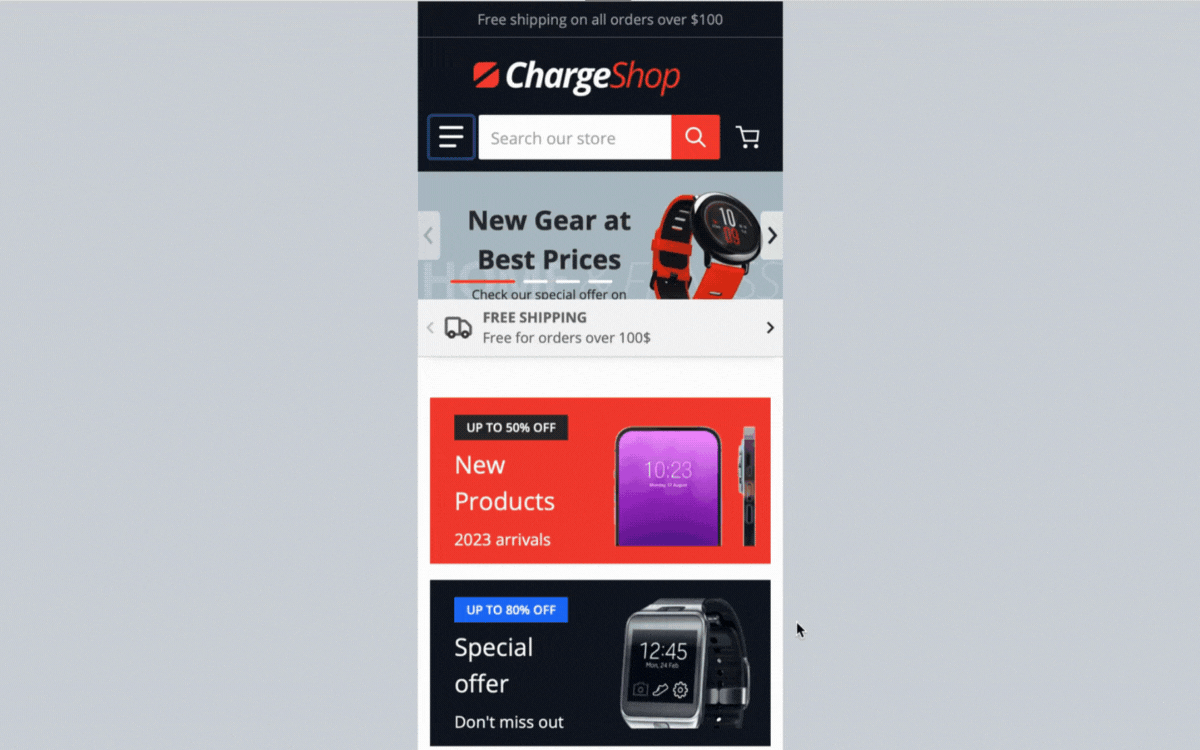 mobile responsiveness 